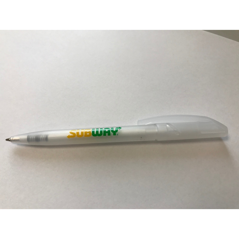 Ballpoint Pen (frosted white) (50 pieces)