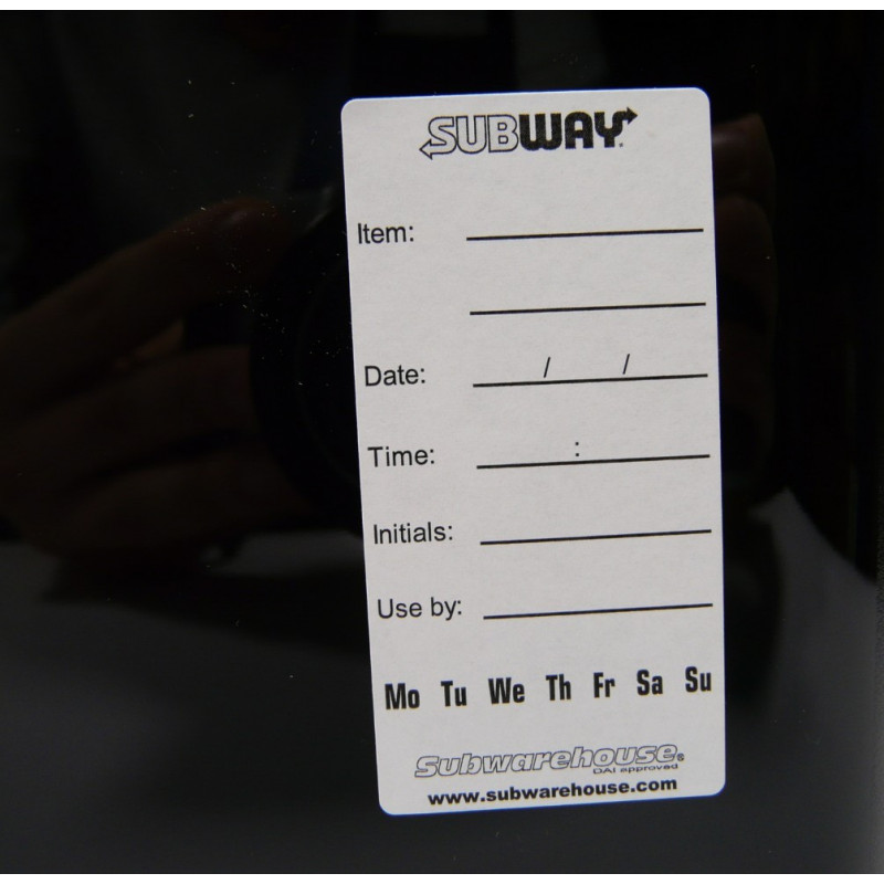Easily removable Cambro Label (english) - 1000 labels
