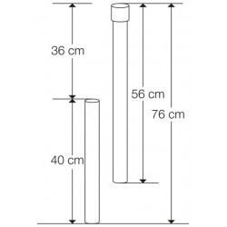 ground socket for parasols 3m 50mm