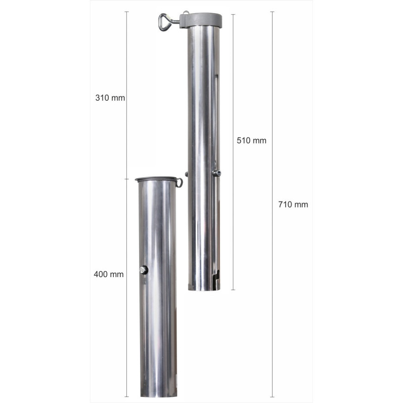 ground socket for parasols 4m 60mm