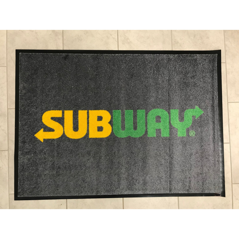 Door Mat Grey "SUBWAY" FRESH FORWARD with border