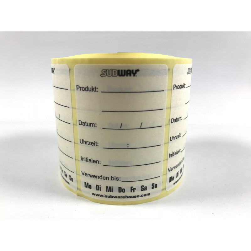 Water-Soluble Cambro Label (GERMAN) - 500 labels
