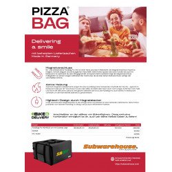 Heated delivery bag PizzaBag Subway without power adapter