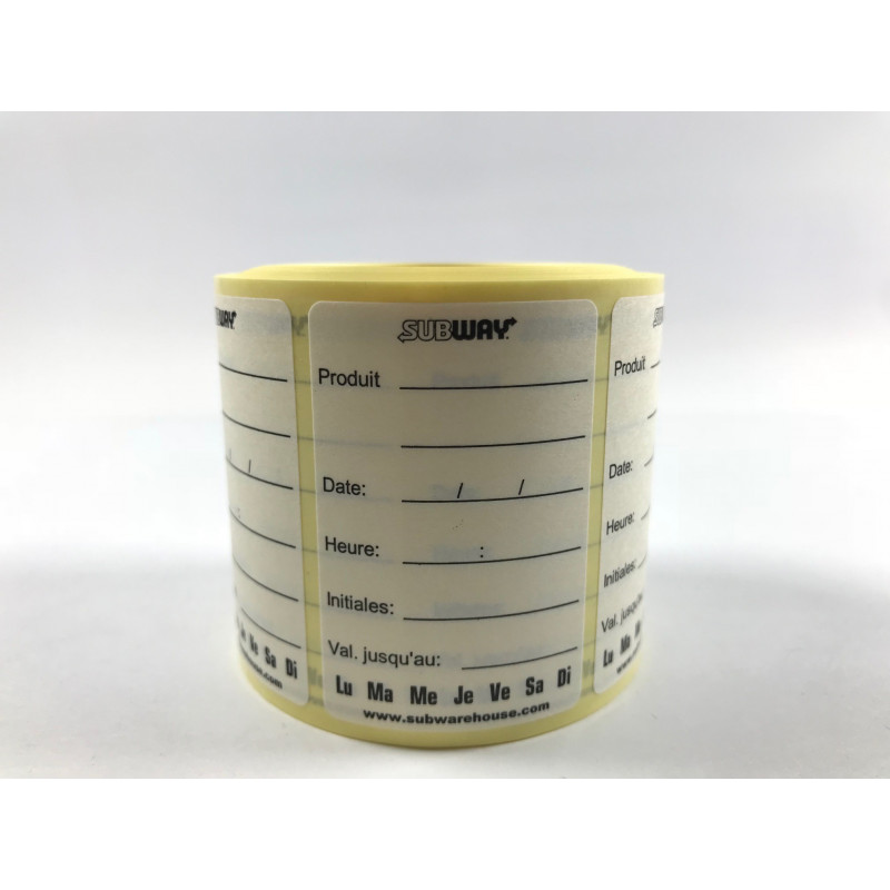 Wasserlösliches Cambro Label (französisch) - 500 Etiketten