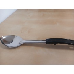 Solid Stainless Steel Spoon w/ Black Handle