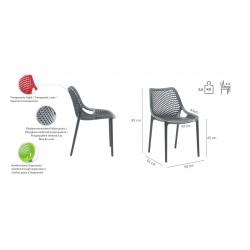 Stuhl für Außen - Weiss 2